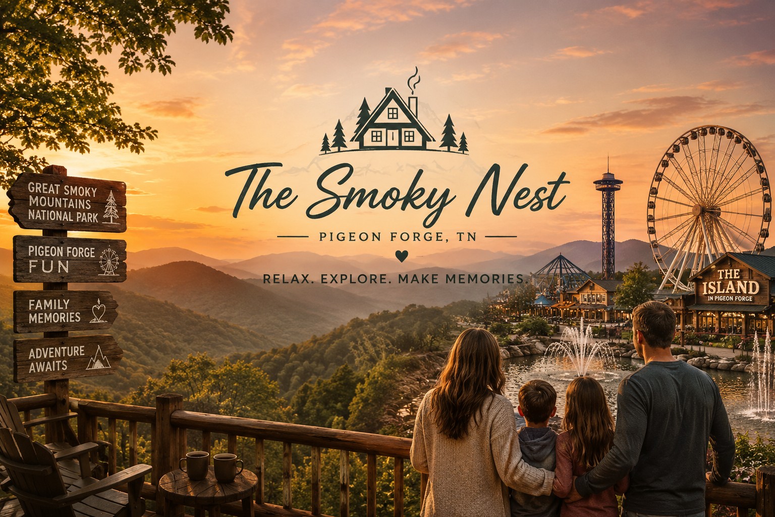 The Smoky Nest — Pigeon Forge, TN. Relax. Explore. Make Memories.